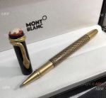 AAA Montblanc Heritage Rouge et Noir Gold Clip Rollerball Pen